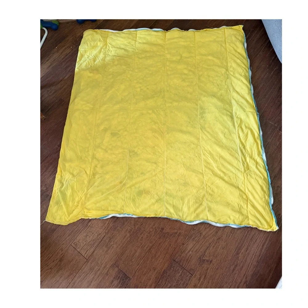 Vintage 1986 Popples Sleeping Bag ERO Industries Blue Yellow Retro 80s Kids Toy